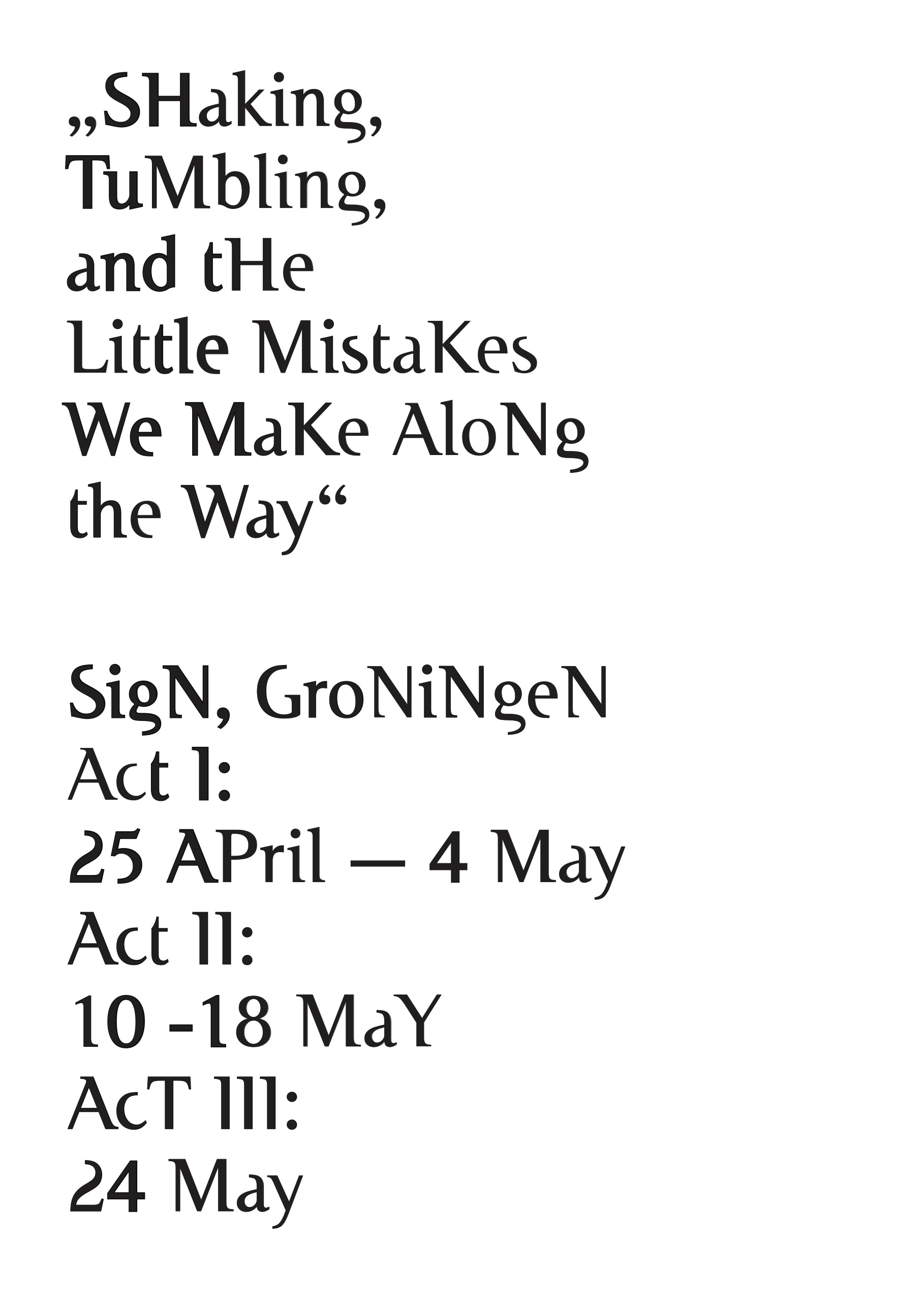 Exhibition Poster SIGN