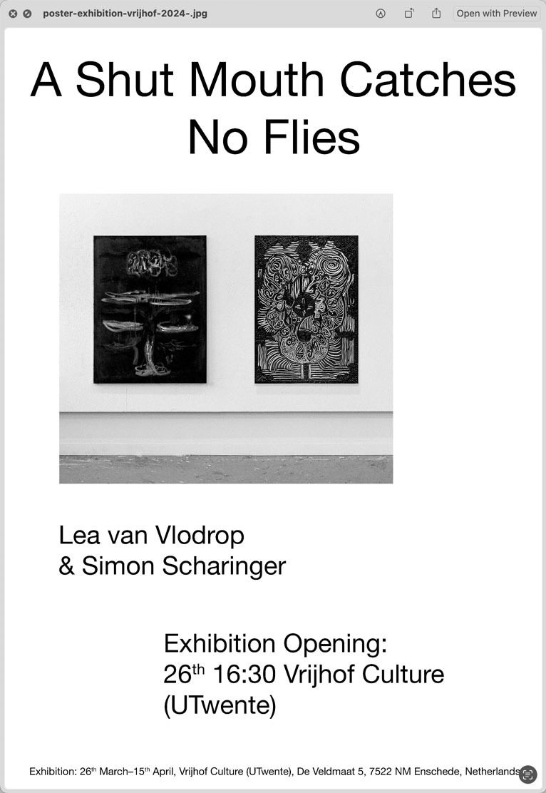 Exhibition Poster Vrijhof